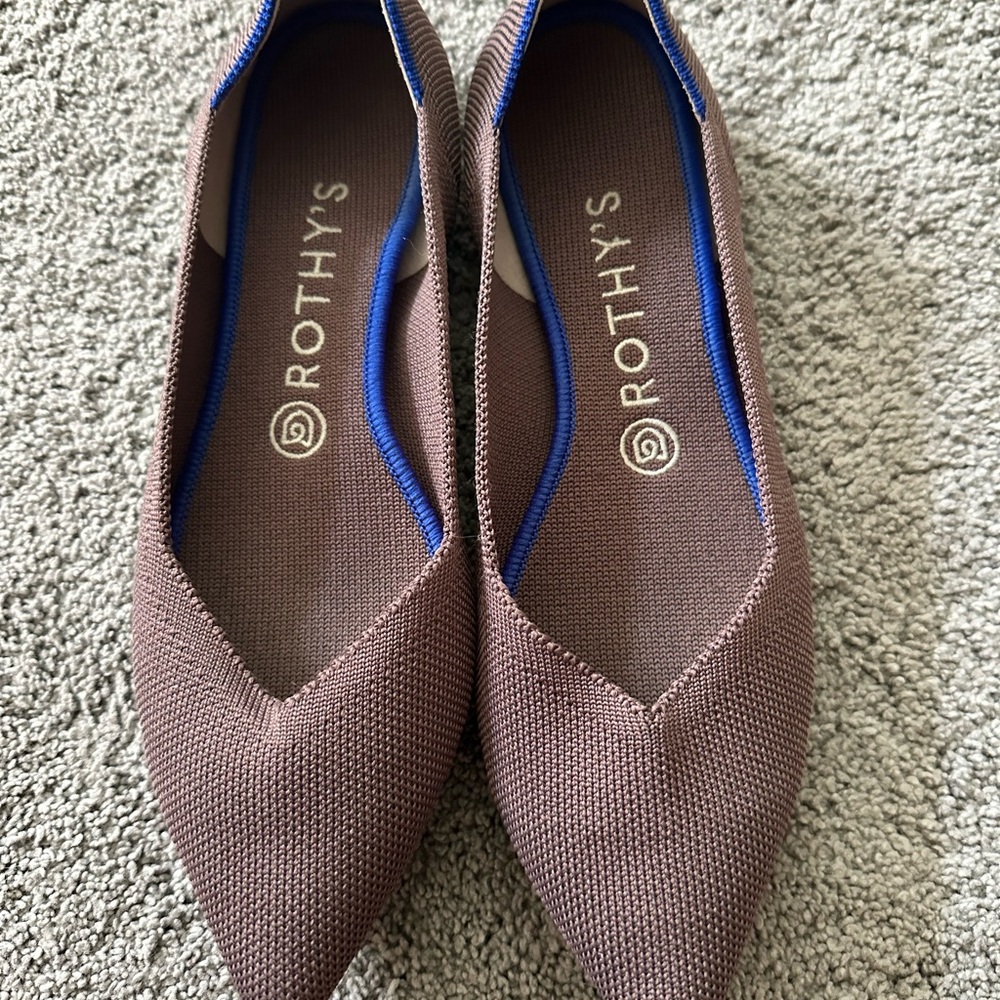 Rothy's Womens The Point Ballet Flats Recycled Knit Size 8 (estimated)